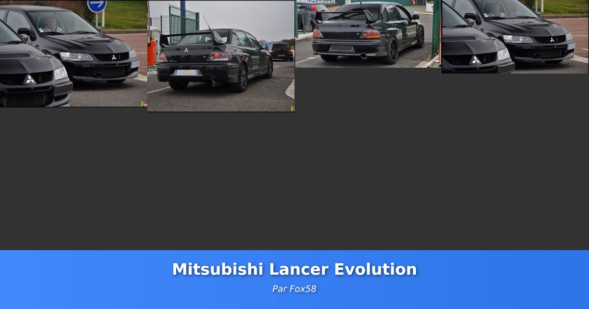 Mitsubishi Lancer Evolution - Galerie de Fox58