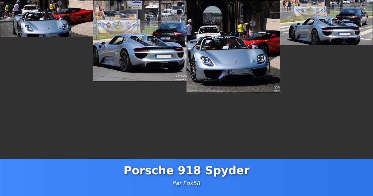 Porsche 918 Spyder - Galerie de Fox58